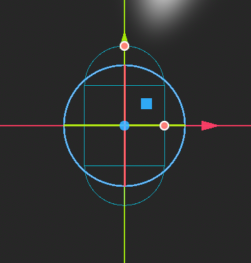 The CollisionShape3D is centered on the Player node